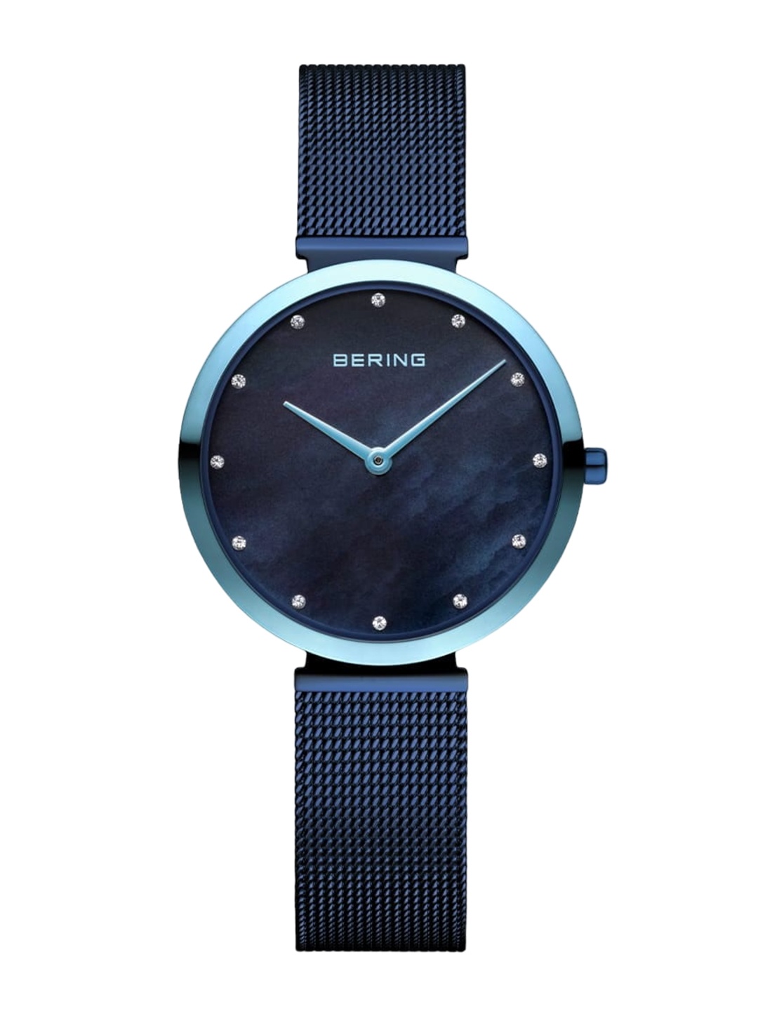 

BERING Women Stainless Steel Strap Analogue Watch 18132-398, Blue
