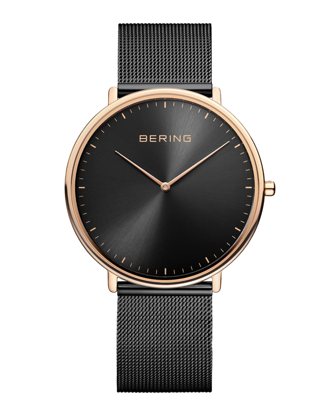 

BERING Men Stainless Steel Bracelet Style Straps Analogue Watch, Black