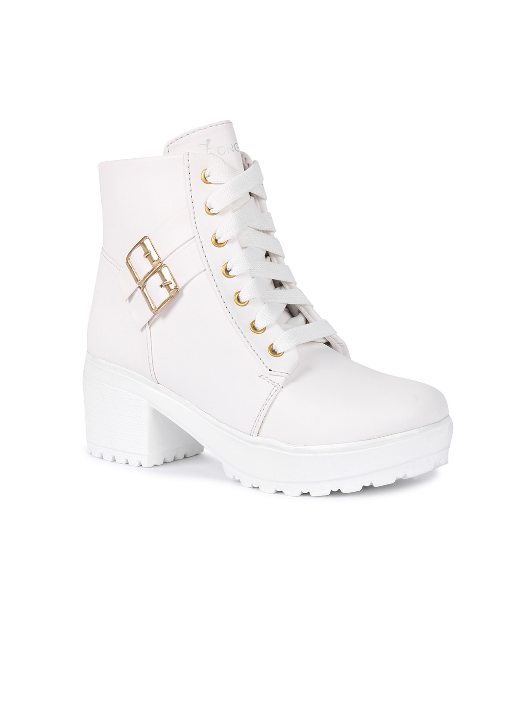 

Longwalk Women Mid-Top Biker Boots, White