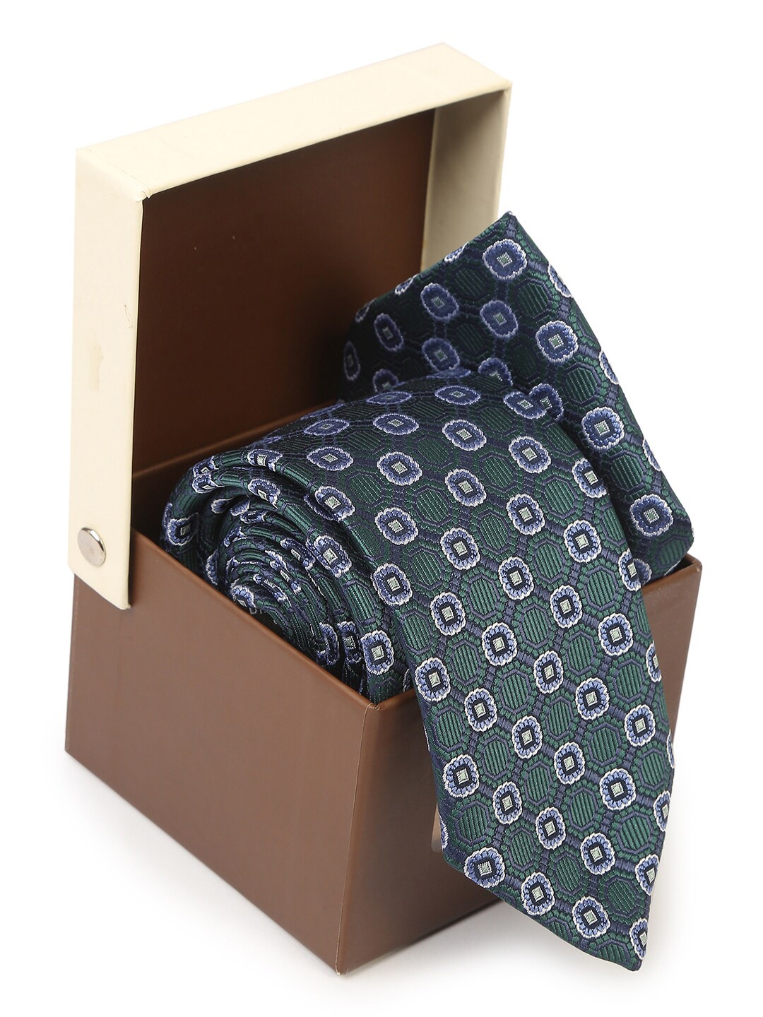 

Hashburys Set Of 2 Tie and Pocket Square Gift Set, Green
