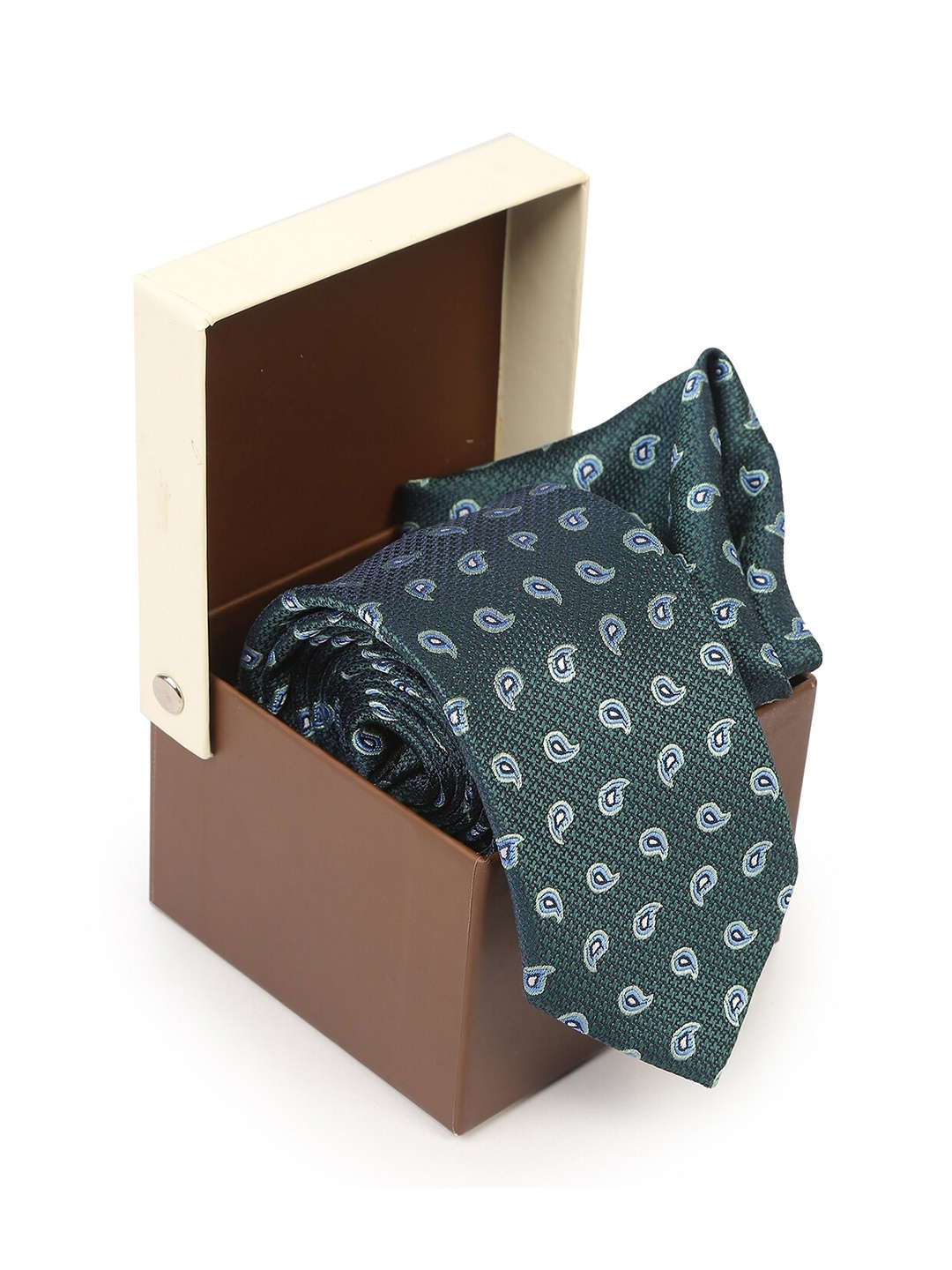 

Hashburys Men Premium Tie and Pocket Square Accessory Gift Set, Green