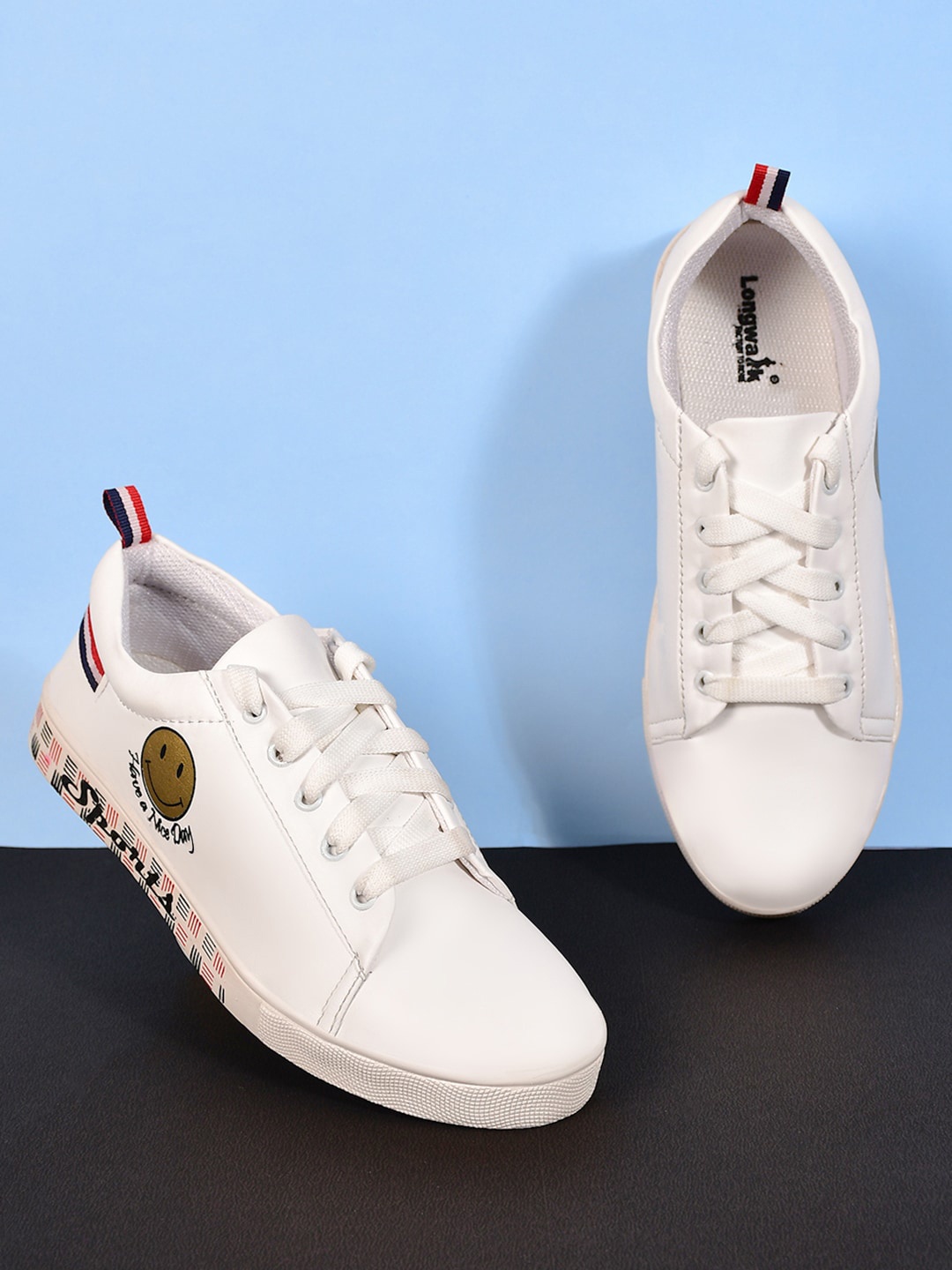 

Longwalk Women Printed Comfort Insole Sneakers, White