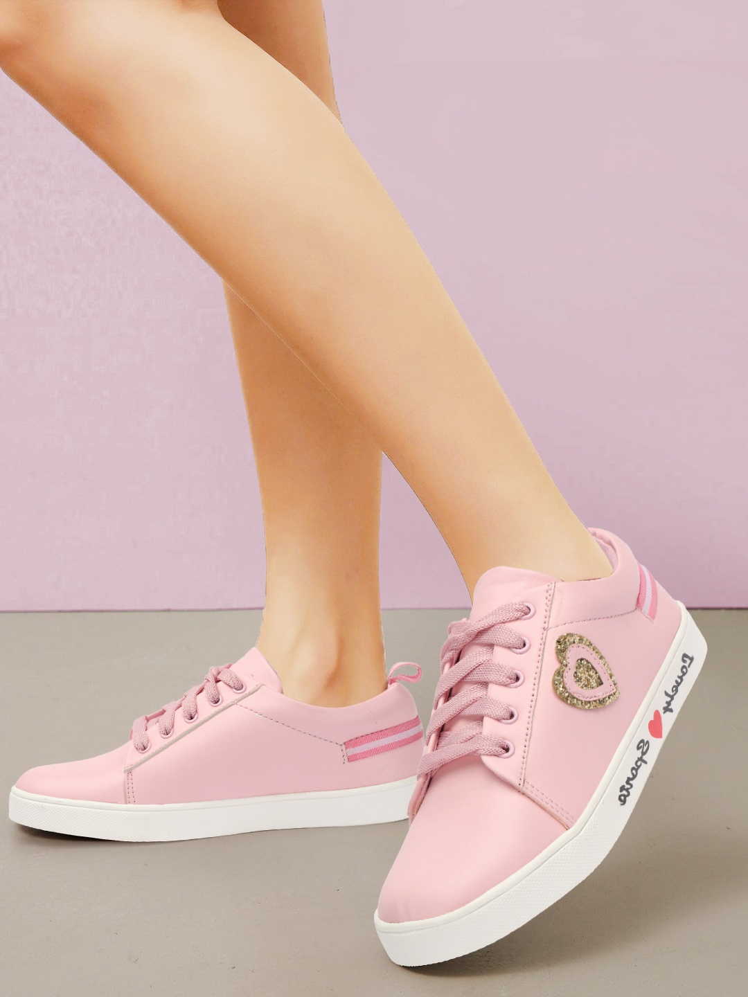 

Longwalk Women Textured Sneakers, Pink