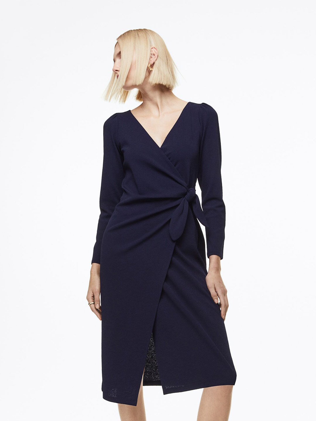 

H&M Women Wrap Dress, Blue