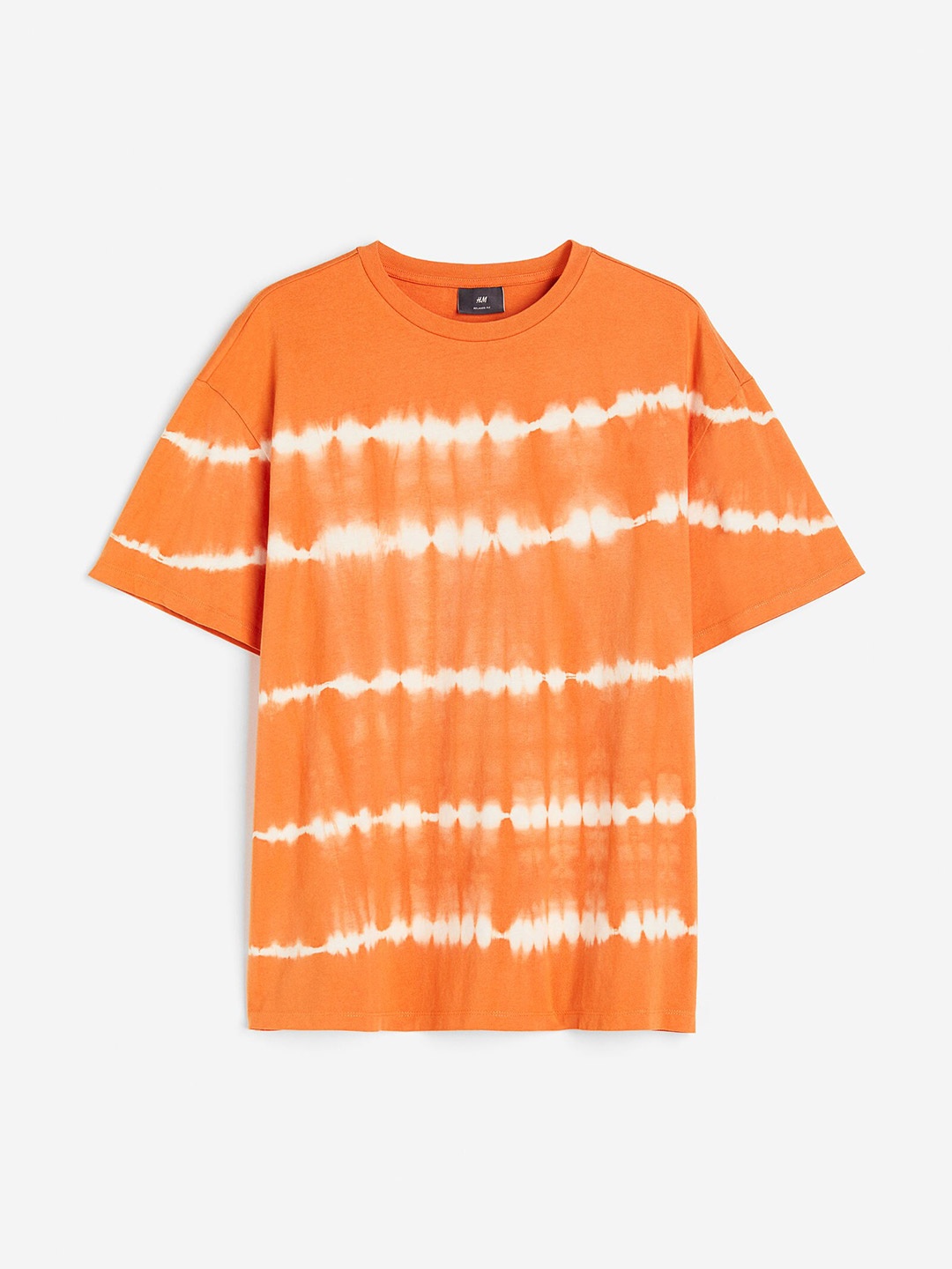

H&M Men Relaxed Fit Printed T-Shirt, Orange