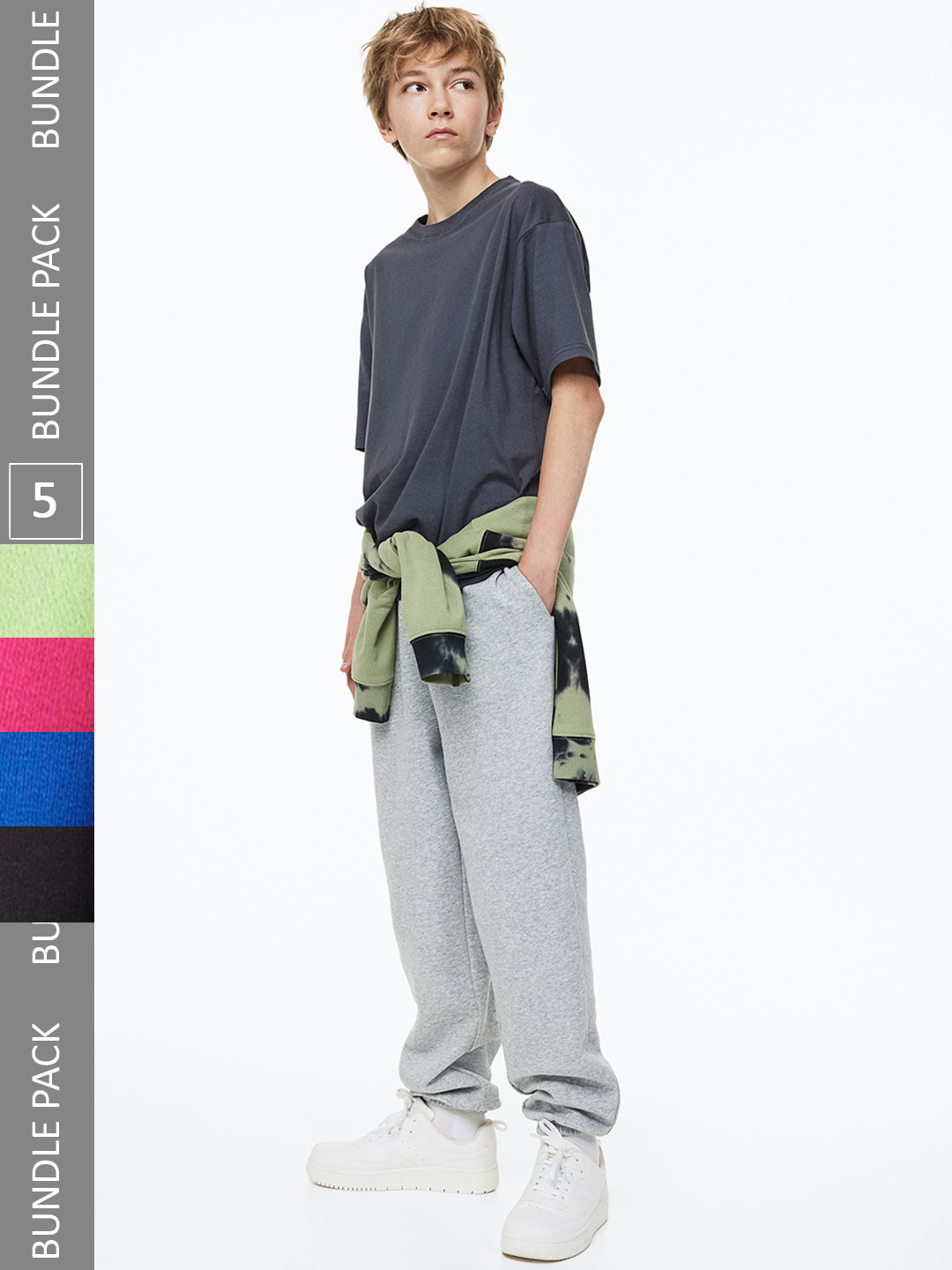 

H&M Boys Loose Fit Joggers, Grey