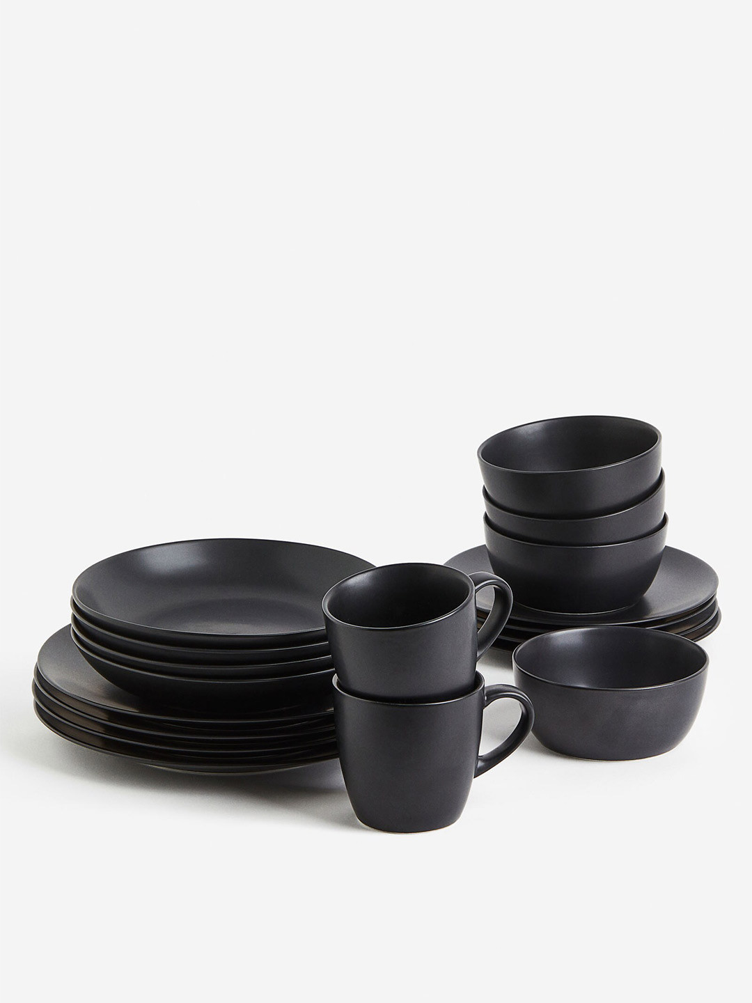 

H&M 4-Pack Small Porcelain Bowls, Black