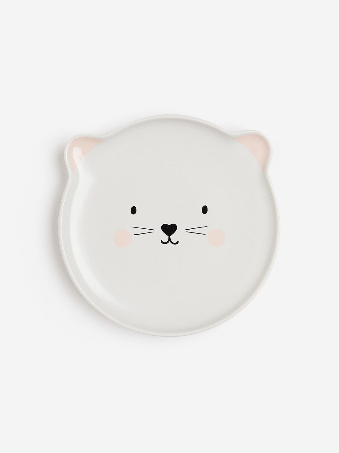 

H&M Girls White Motif-detail Porcelain Plate