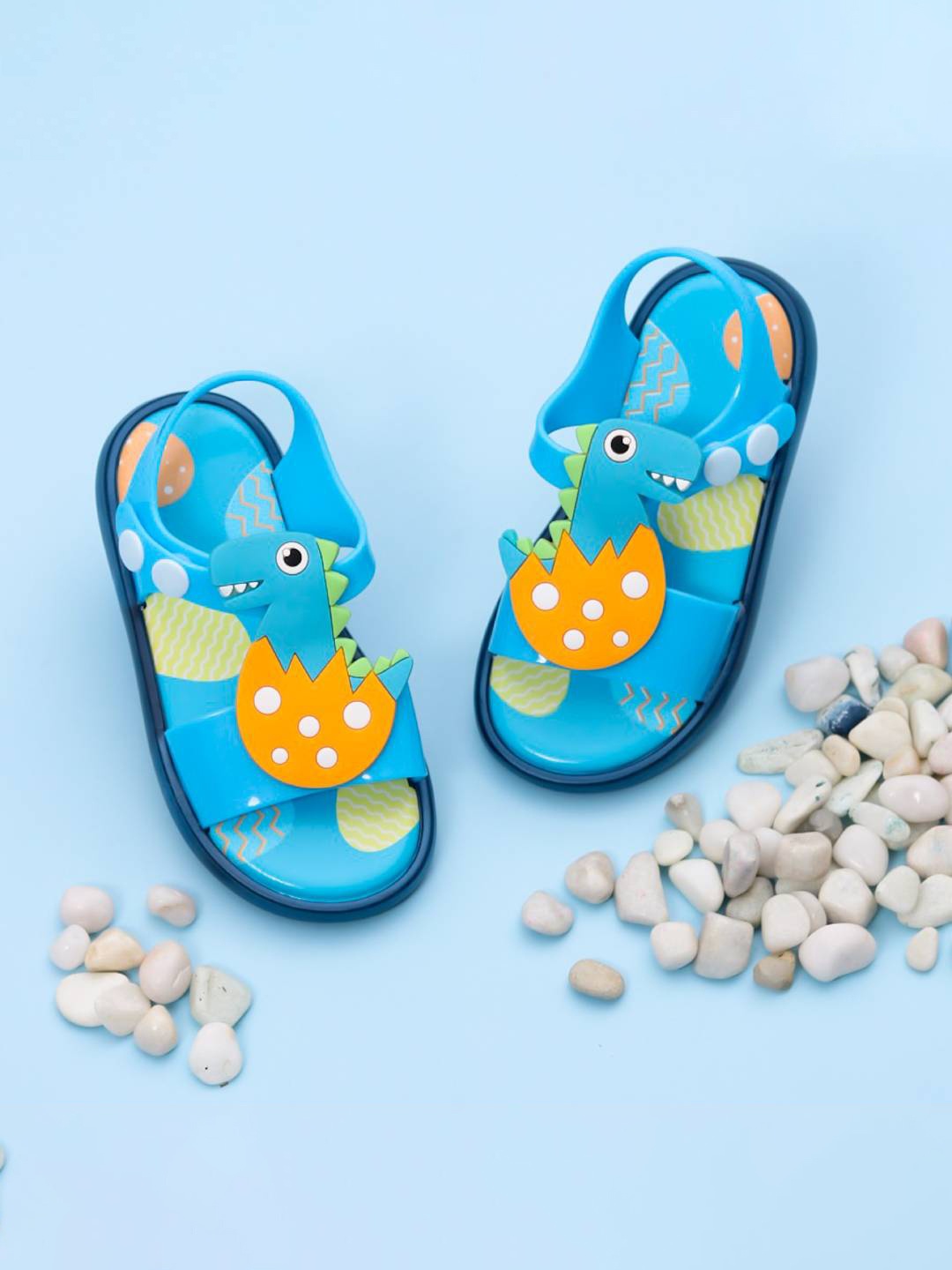 

Yellow Bee Boys Baby Dino Comfort Sandals, Blue