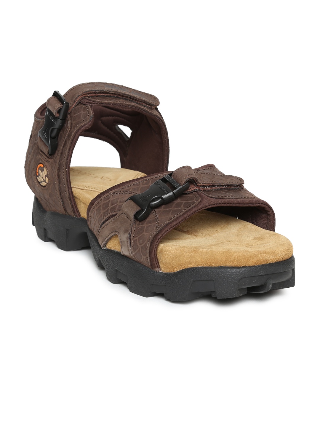 

Woodland Men Brown Leather Sandals