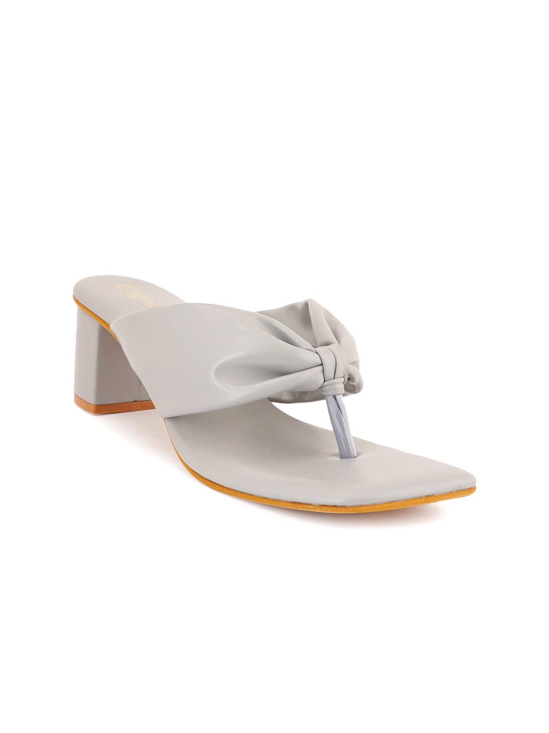 

Cogner Block Heels With Bows, Grey