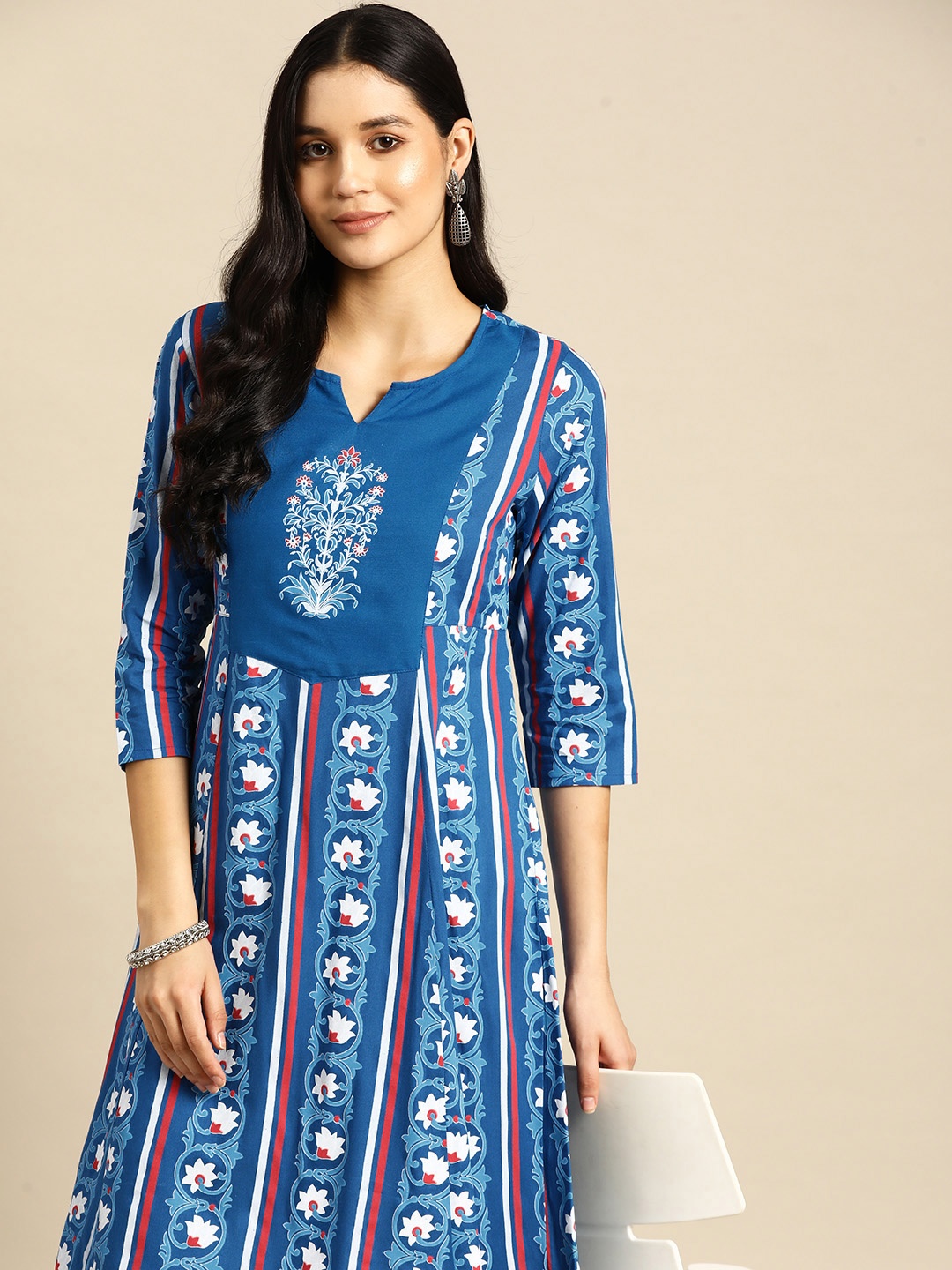 

Anouk Women Ethnic Motifs Printed Kurta, Blue