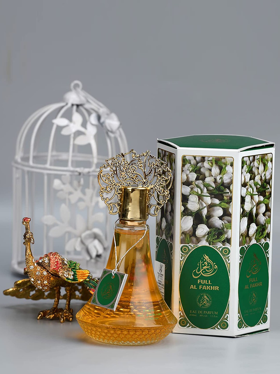 

Al-Fakhr Perfumes Men Full Premium Long Lasting Eau De Parfum - 100 ml, Green