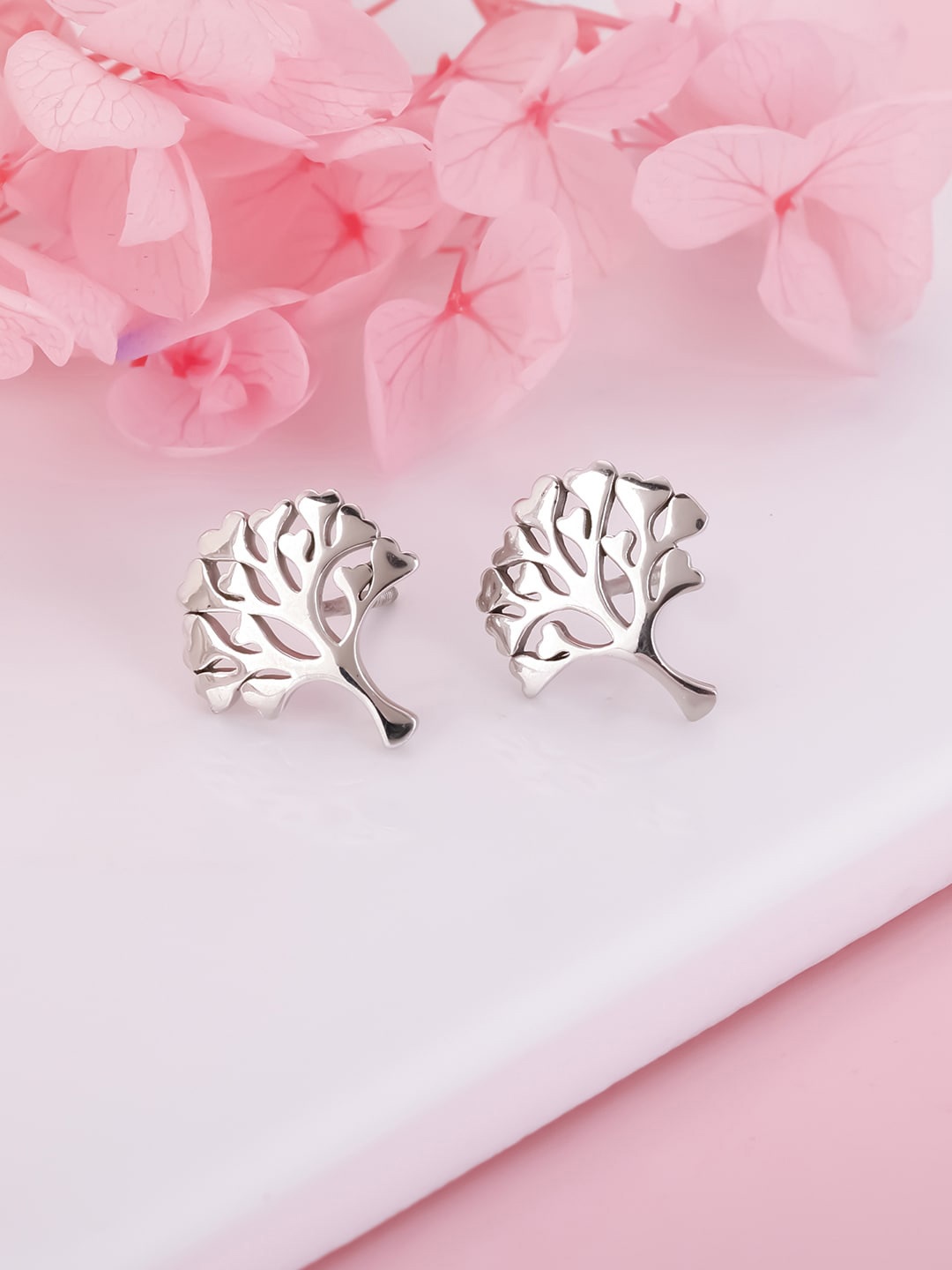 

GIVA Women 925 Sterling Silver Rhodium-plated Contemporary Studs Earrings