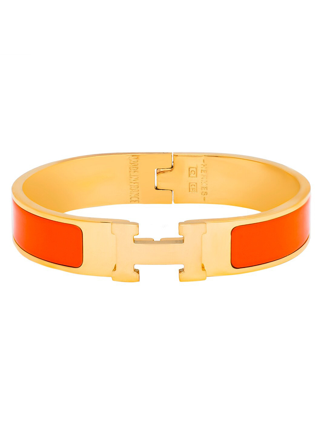 

Moon Dust Women Gold-Plated Cuff Bracelet, Orange