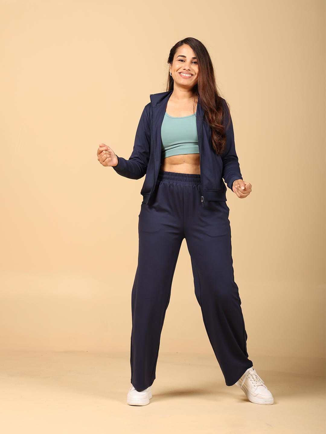 

Blissclub Women On The Go Straight Relaxed-Fit Track Pants, Navy blue