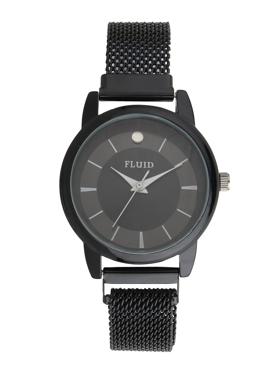 

FLUID Women Dial & Bracelet Style Straps Analogue Watch FL23-817L-BK01, Black