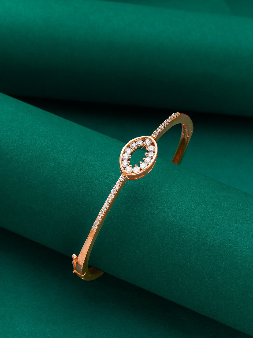 

aadita Women Rose Gold-Plated Bangle-Style Bracelet