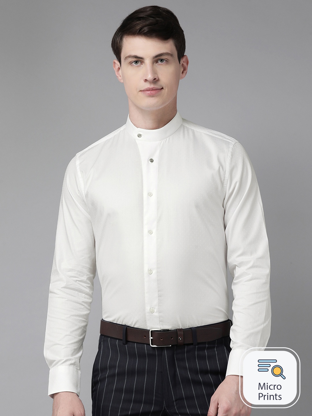 

Blackberrys Pure Cotton Slim Fit Formal Shirt, White