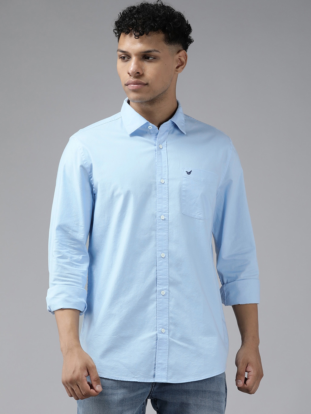 

Blackberrys Slim Fit Opaque Casual Shirt, Blue