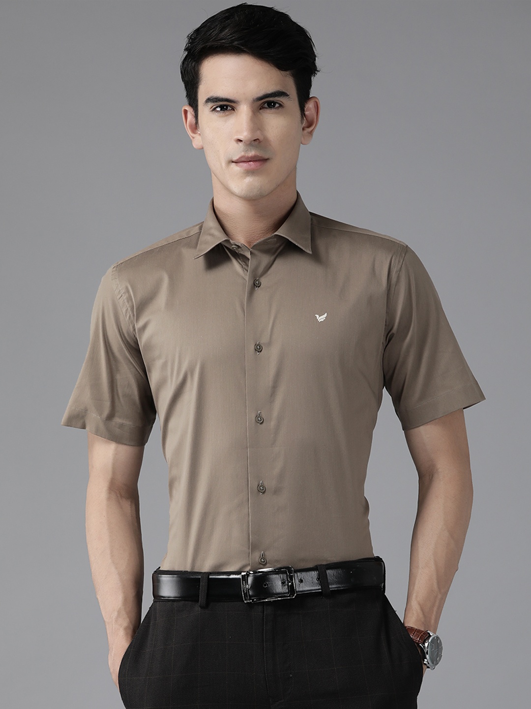 

Blackberrys India Slim Fit Formal Shirt, Brown
