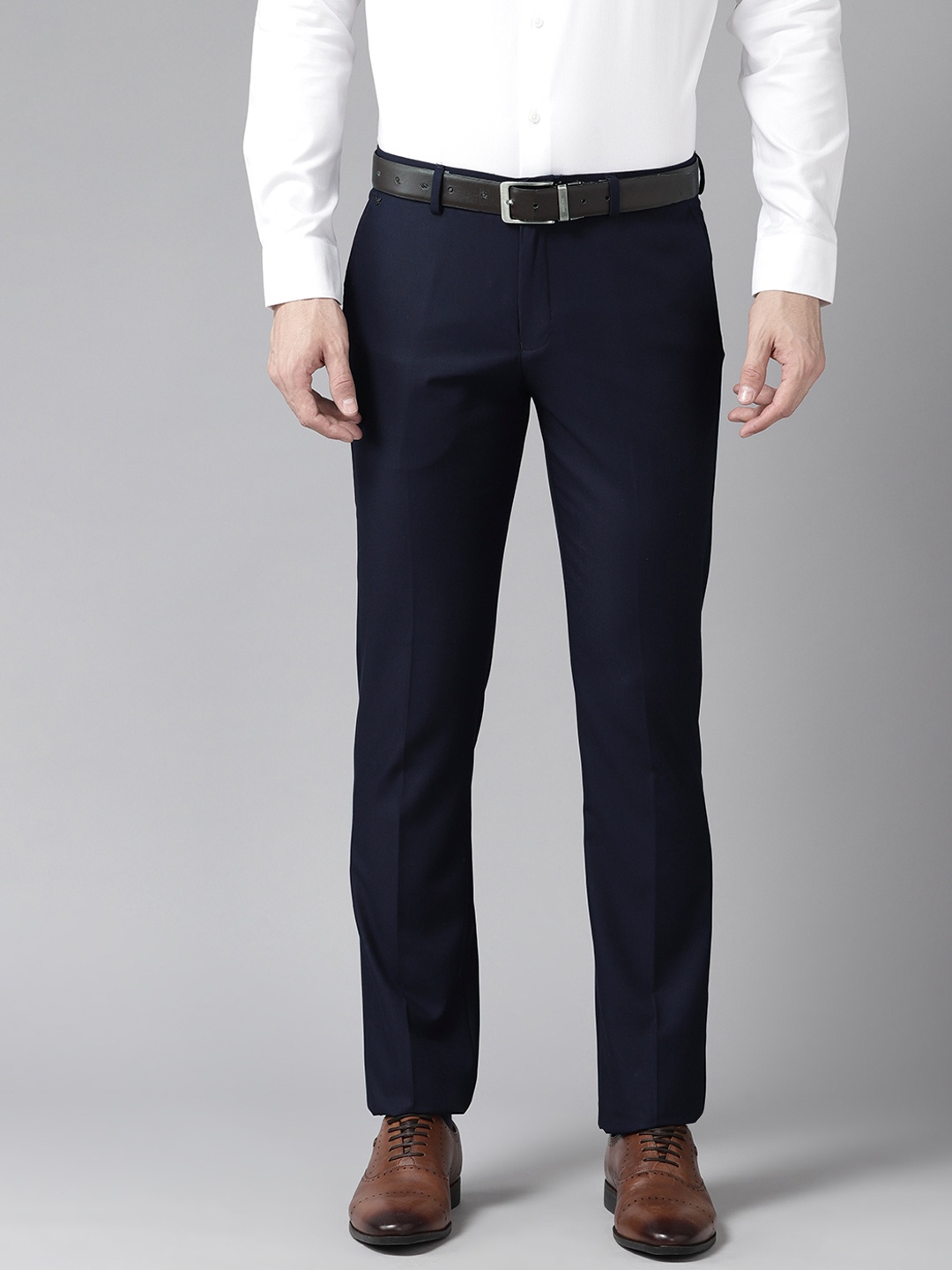 

Blackberrys Men Slim Fit Trousers, Navy blue
