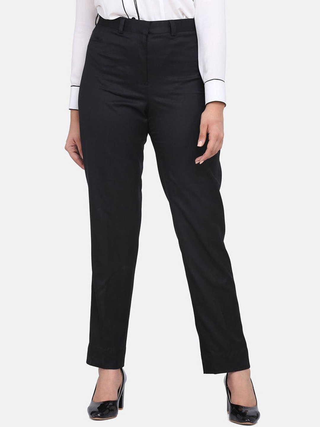 

PowerSutra Women Formal Trousers, Black