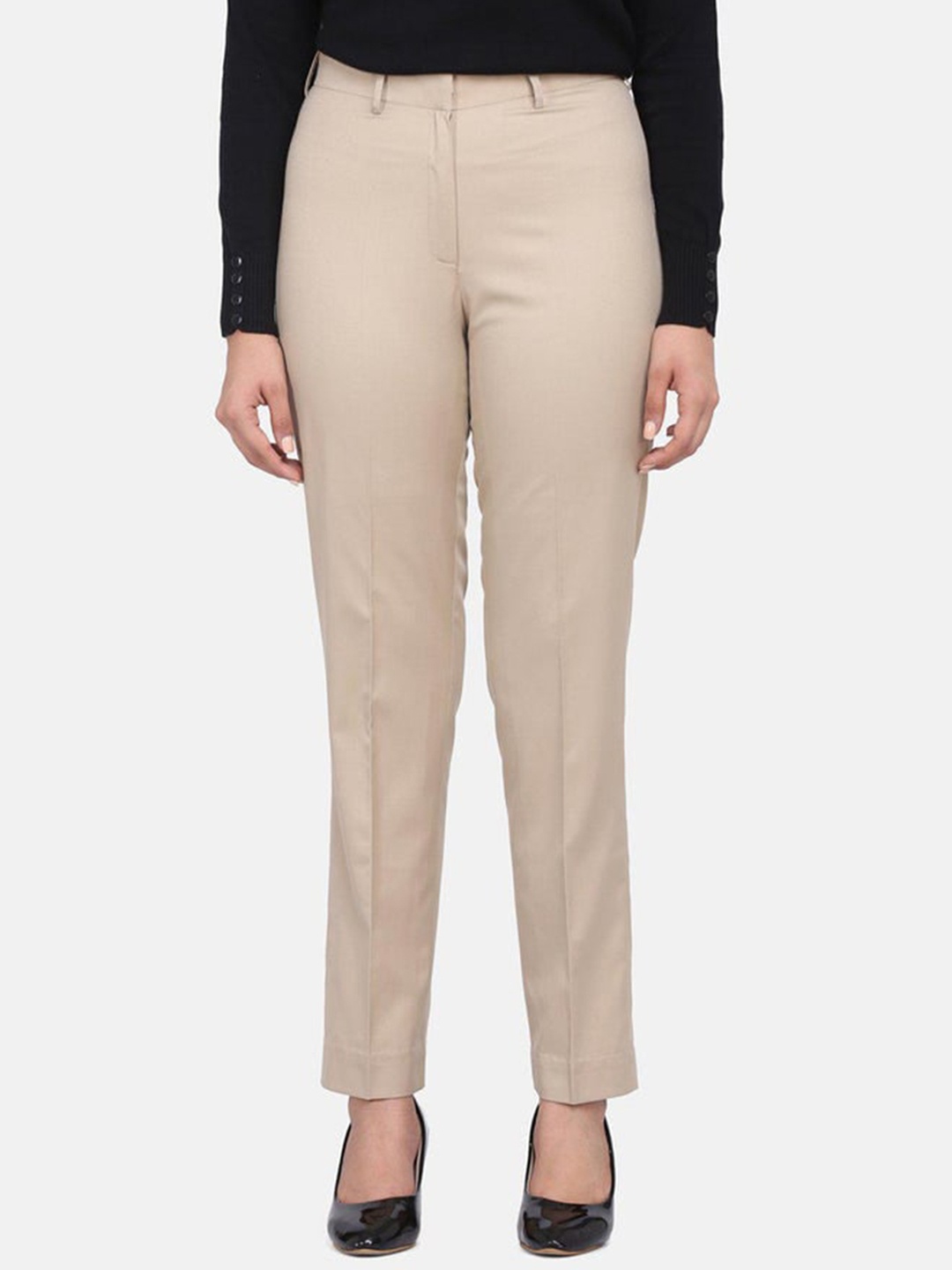 

PowerSutra Women Formal Trousers, Beige