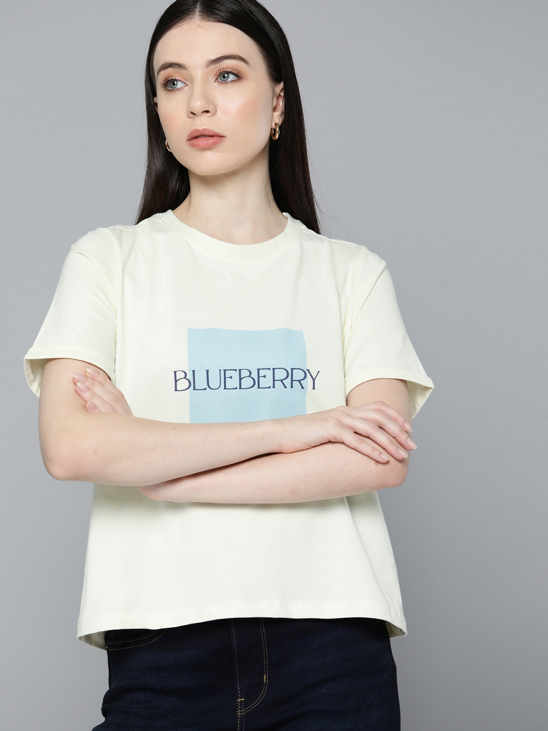 

Chemistry Printed Pure Cotton T-shirt, Cream