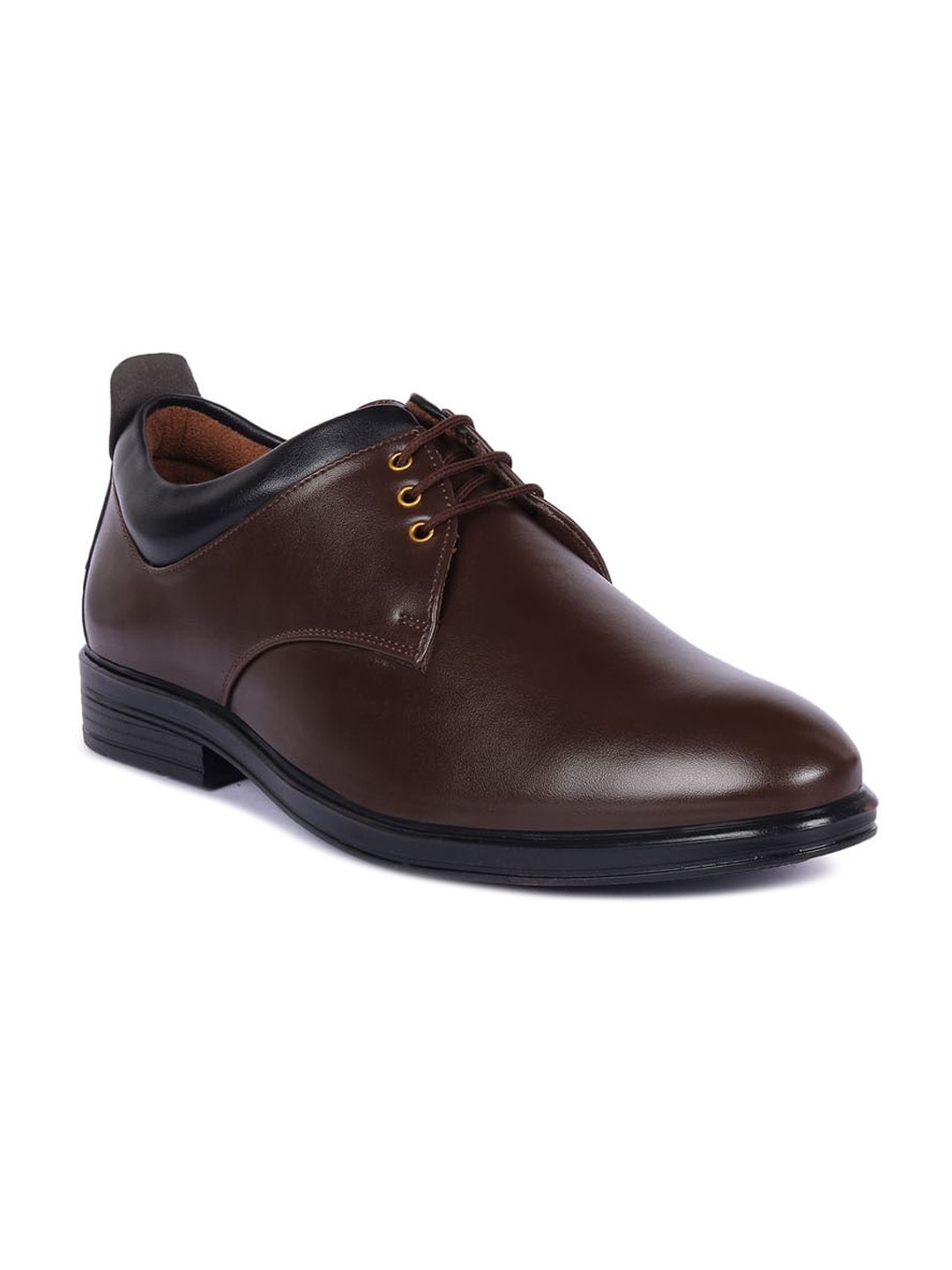 

Longwalk Men Lace-Ups Round-Toe Synthetic Leather Formal Derbys, Brown