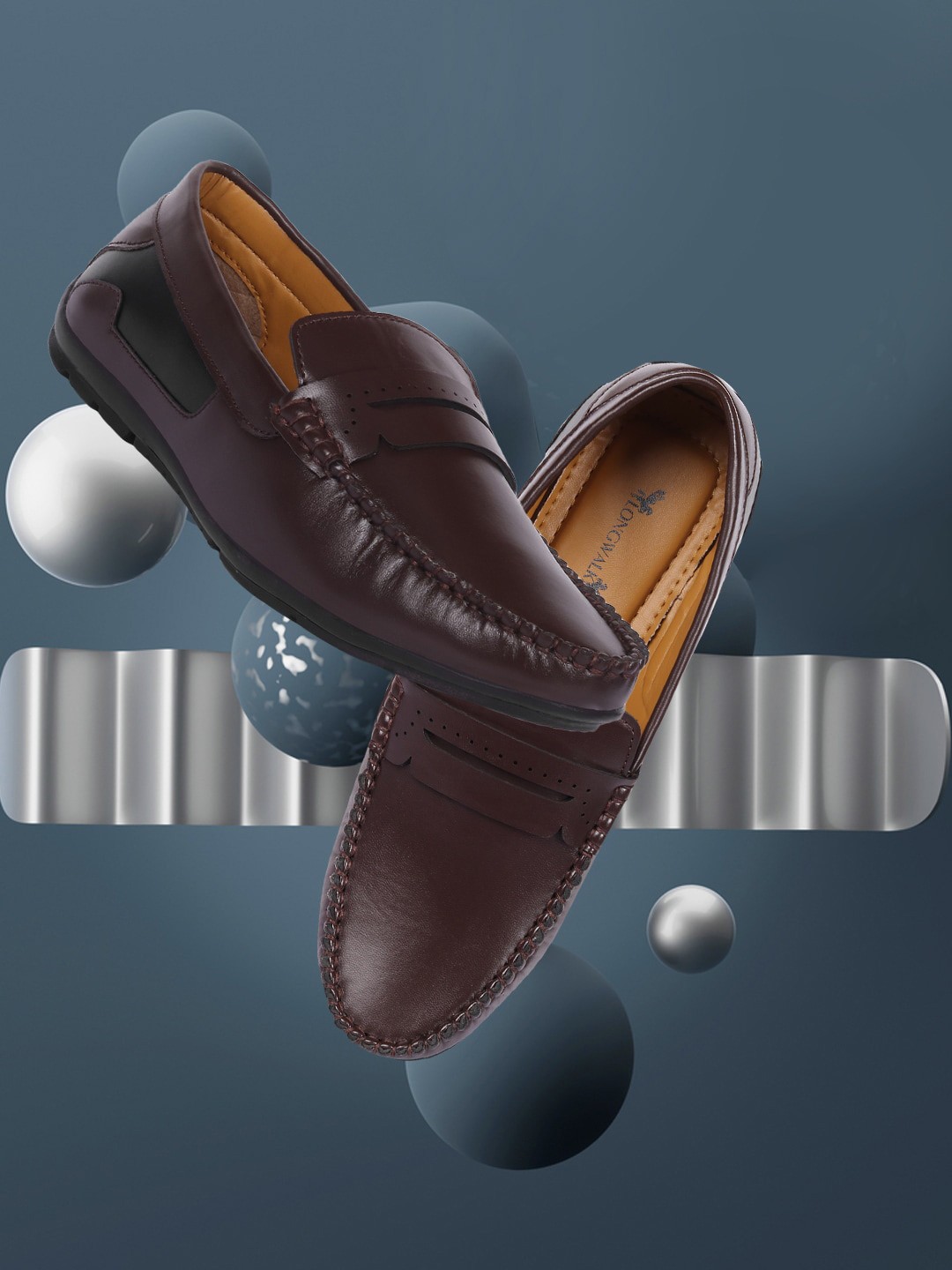 

Longwalk Men Slip-On Formal Loafers, Brown