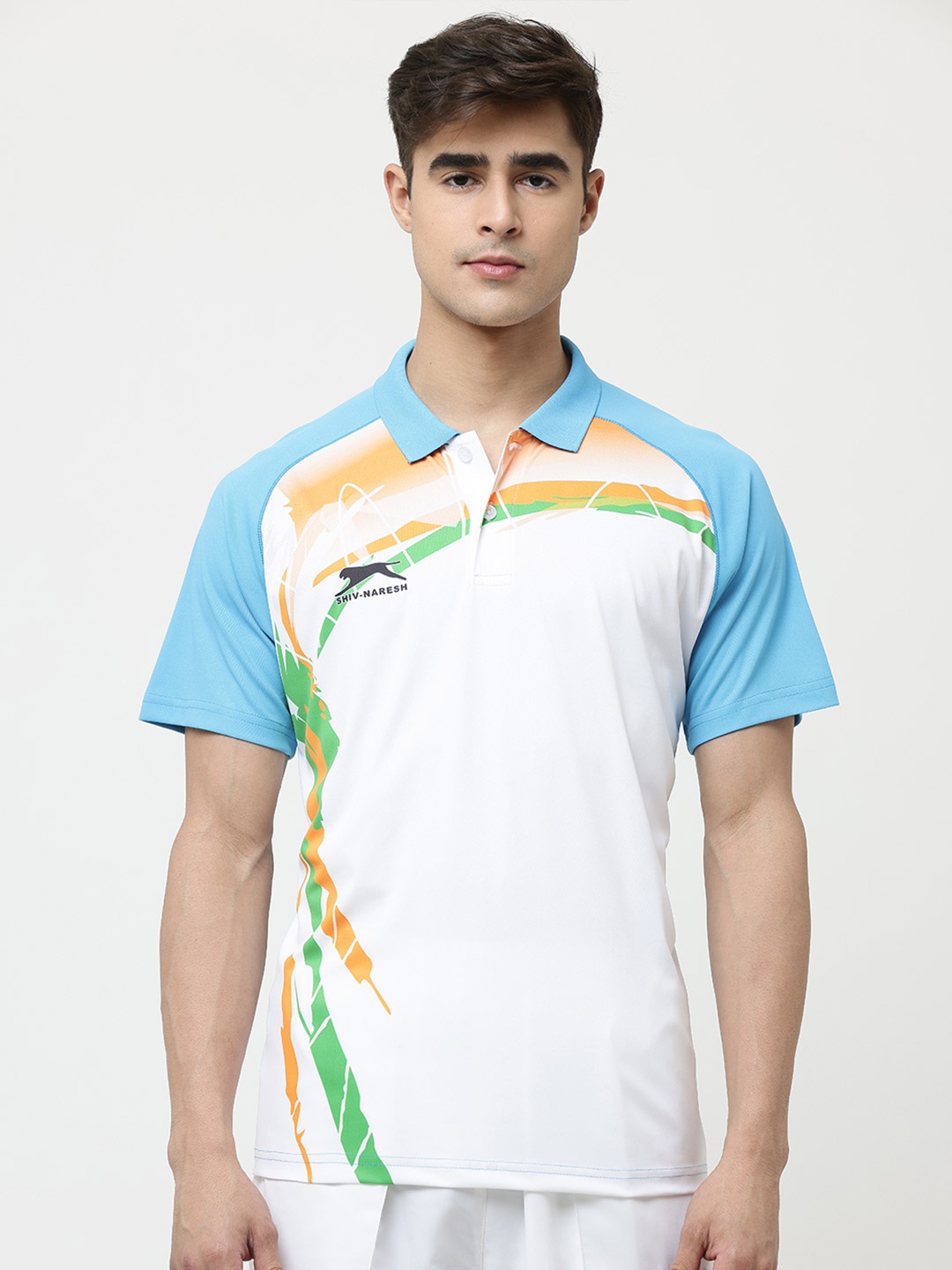

Shiv Naresh Men Polo Collar Regular Sleeve T-shirt, White