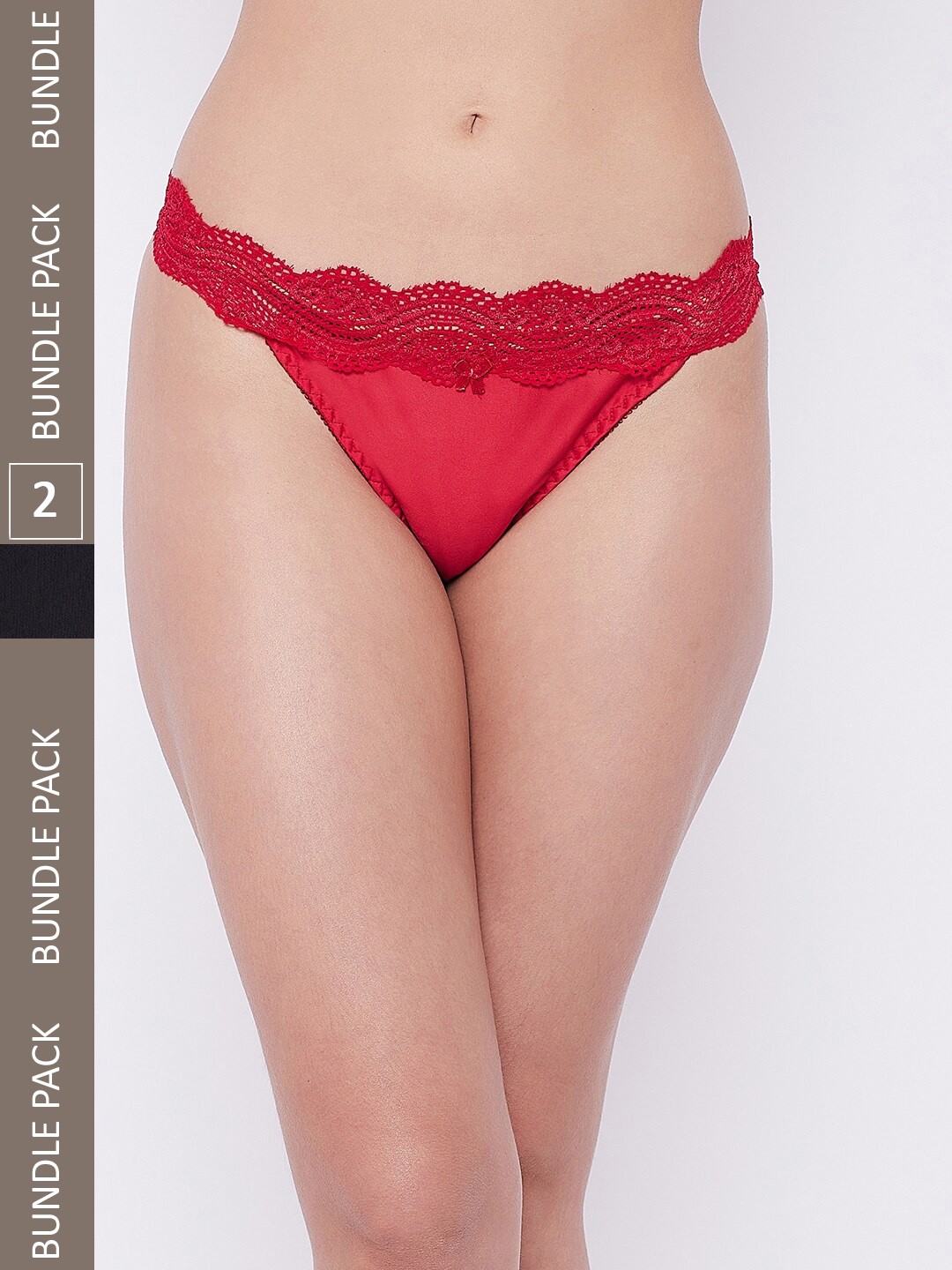 

SECRETS BY ZEROKAATA Pack of 2 Assorted Lace Thongs