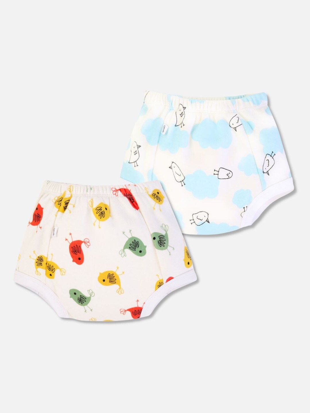 

You Got Plan B Kids Pack of 2 Printed Pure Cotton Anti Microbial Padded Basic Briefs, White