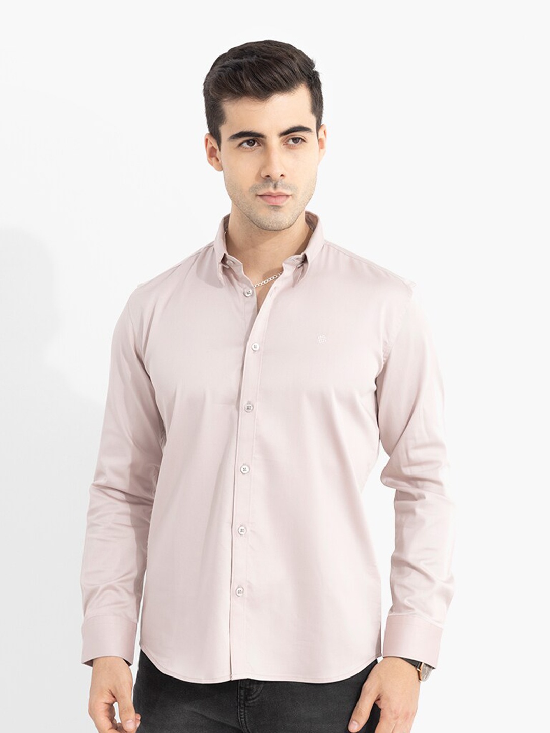 

Snitch Men Grey Slim Fit Casual Shirt