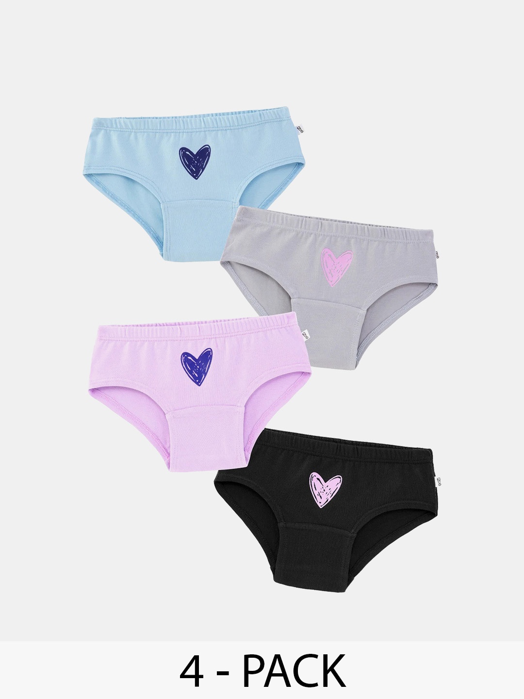 

You Got Plan B Girls Pack Of 4 Hipster Briefs, Pink