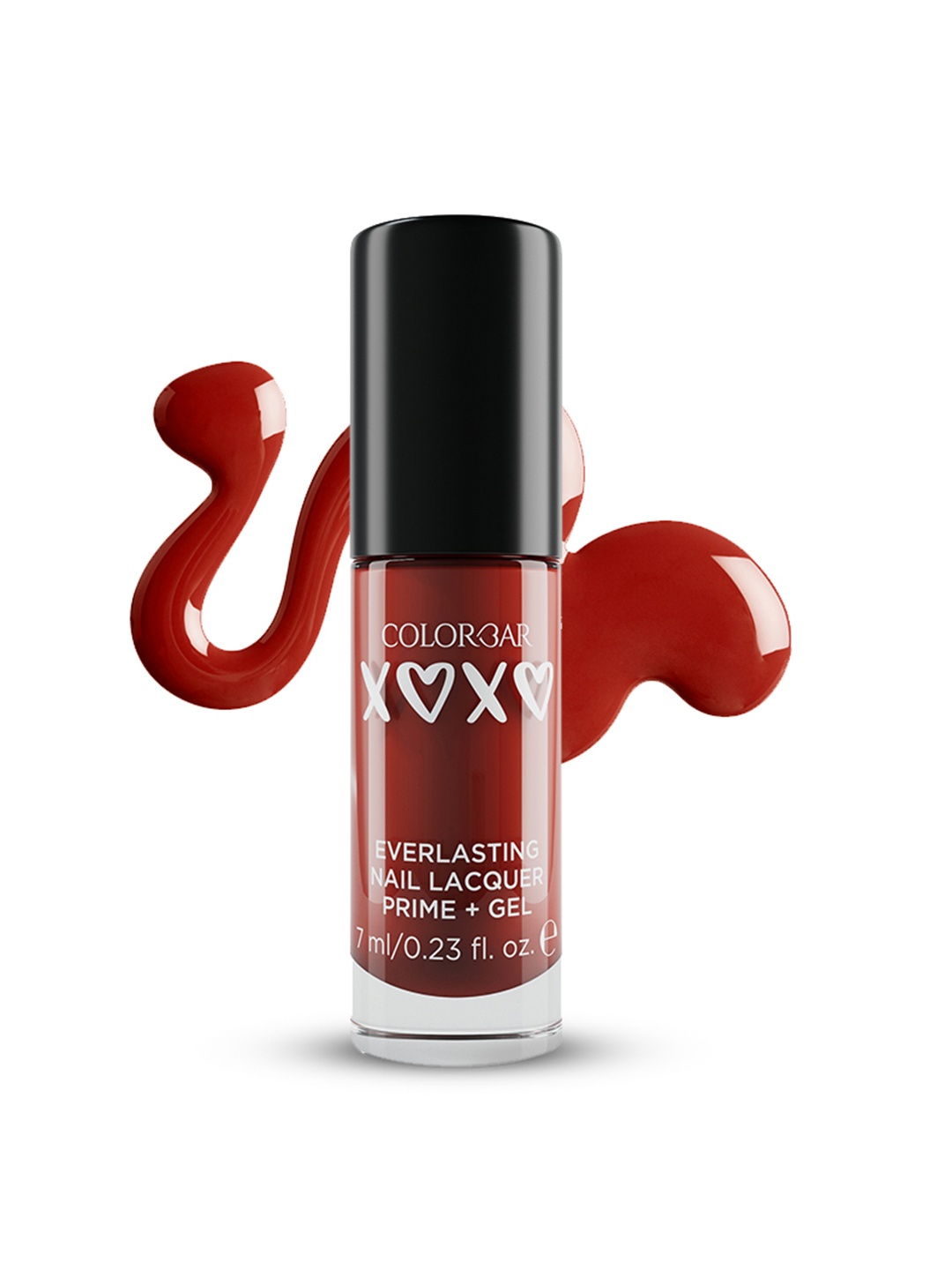 

Colorbar XOXO Everlasting Prime+Gel Glossy Nail Lacquer 7 ml - Stalker, Red