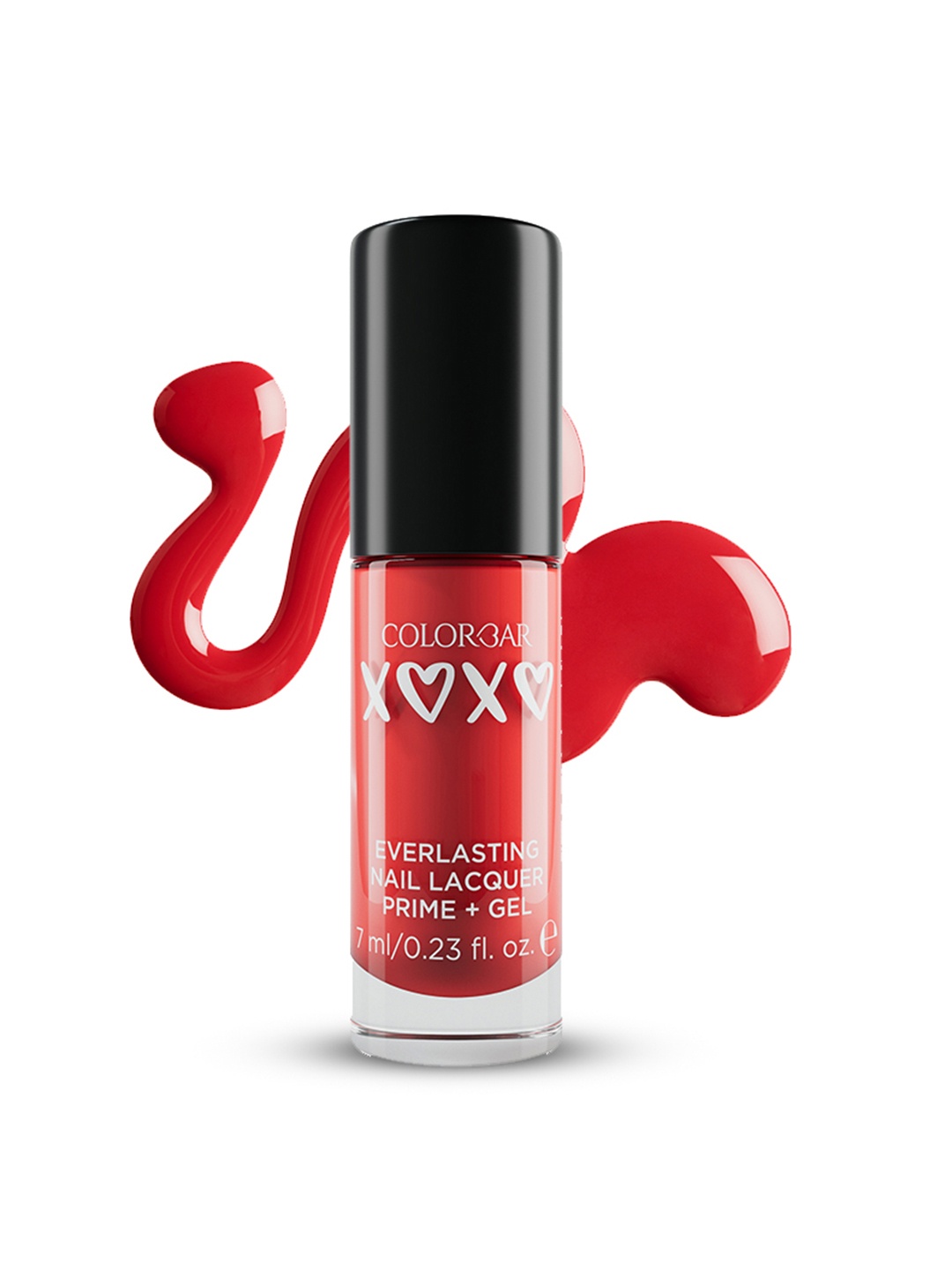 

Colorbar XOXO Everlasting Prime+Gel Glossy Nail Lacquer 7 ml - My Heart, Red