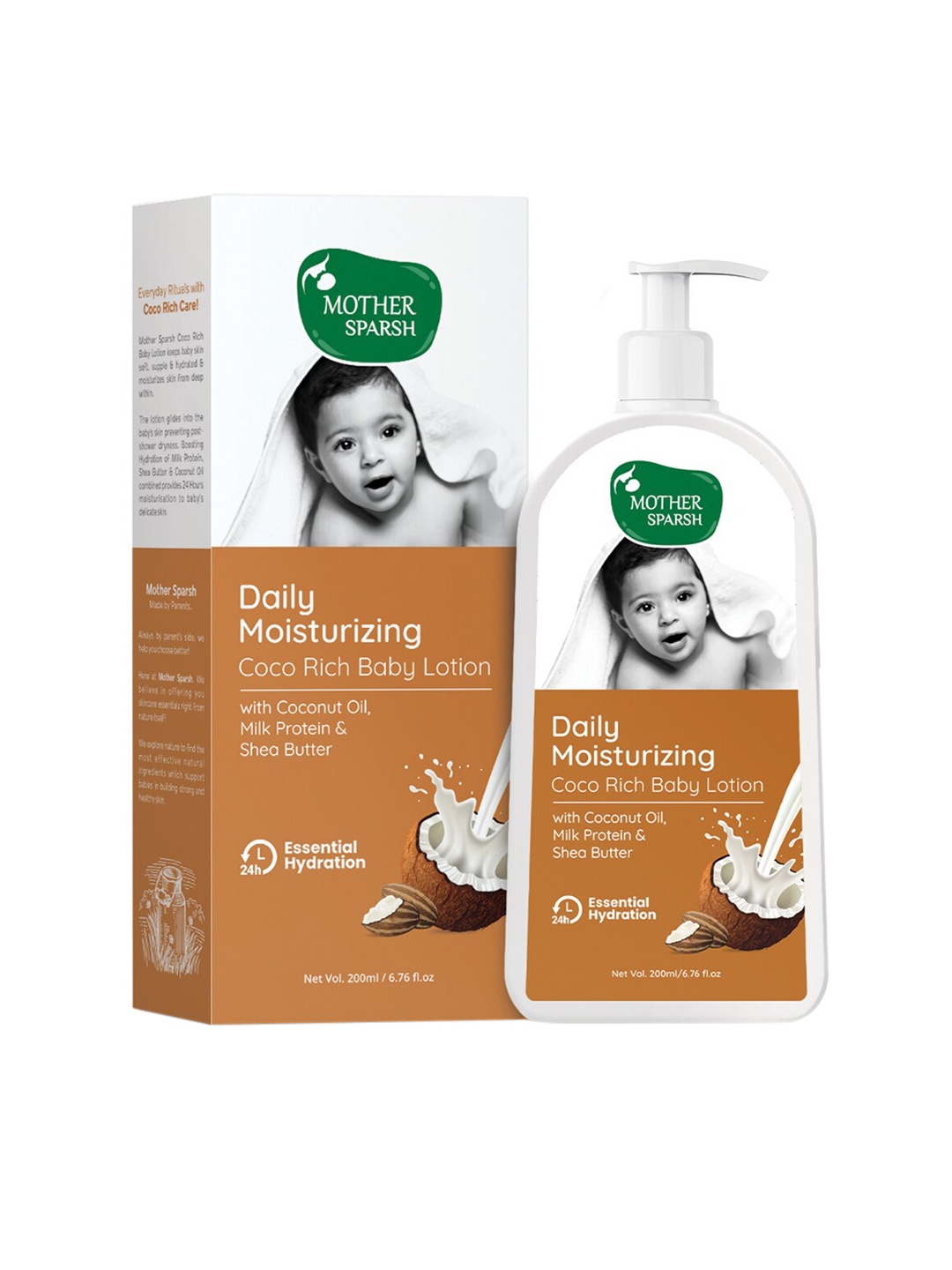 

Mother Sparsh Daily Moisturizing Coco Rich Baby Body Lotion - 200 ml, White