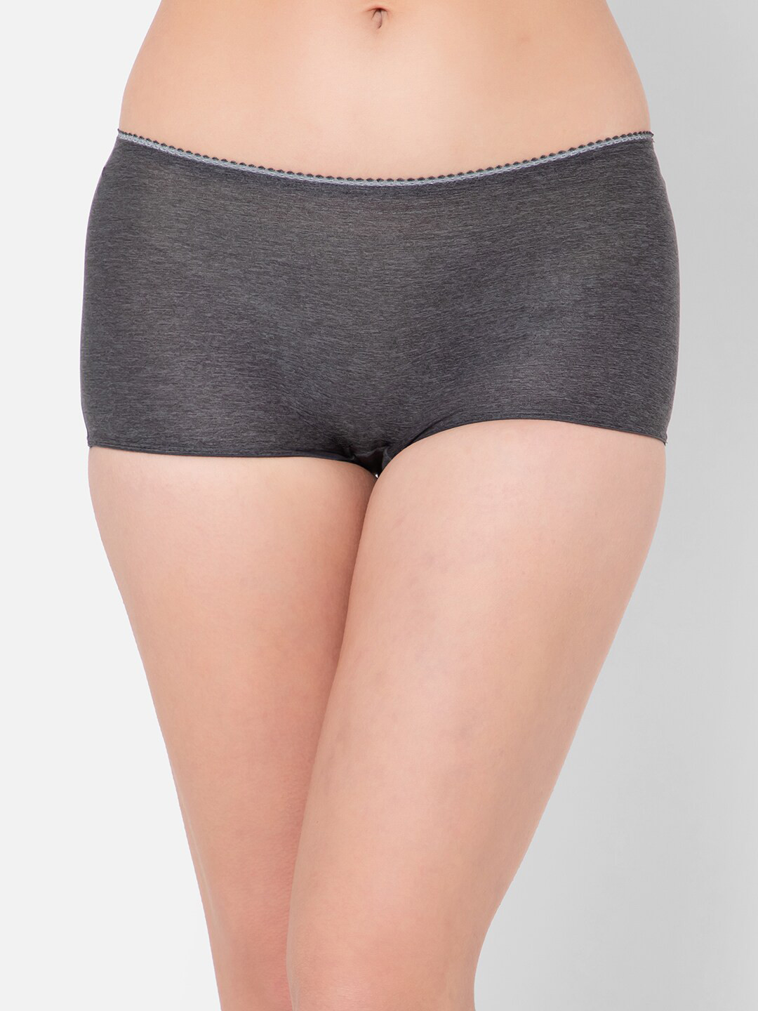 

Clovia Mid Waist Boyshorts PN3499A05XXL, Grey