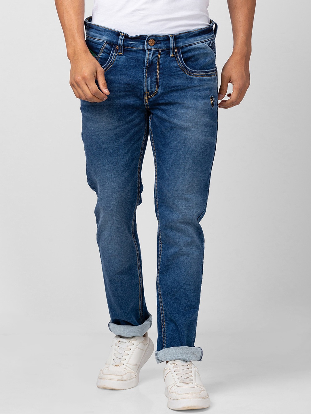 

SPYKAR Men Rover Light Fade Cotton Jeans, Blue