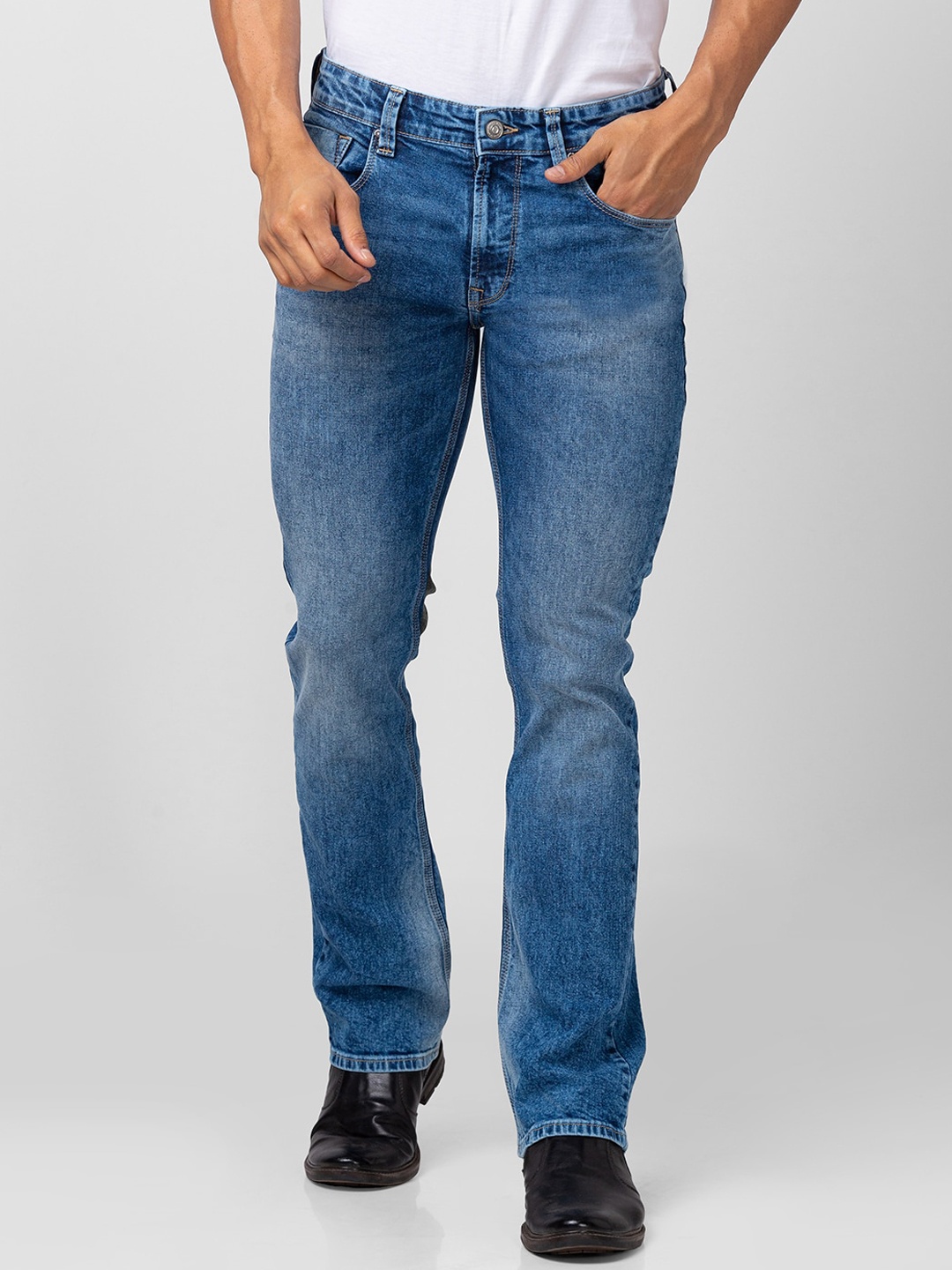 

SPYKAR Men Cotton Relaxed Fit Stretchable Jeans, Blue