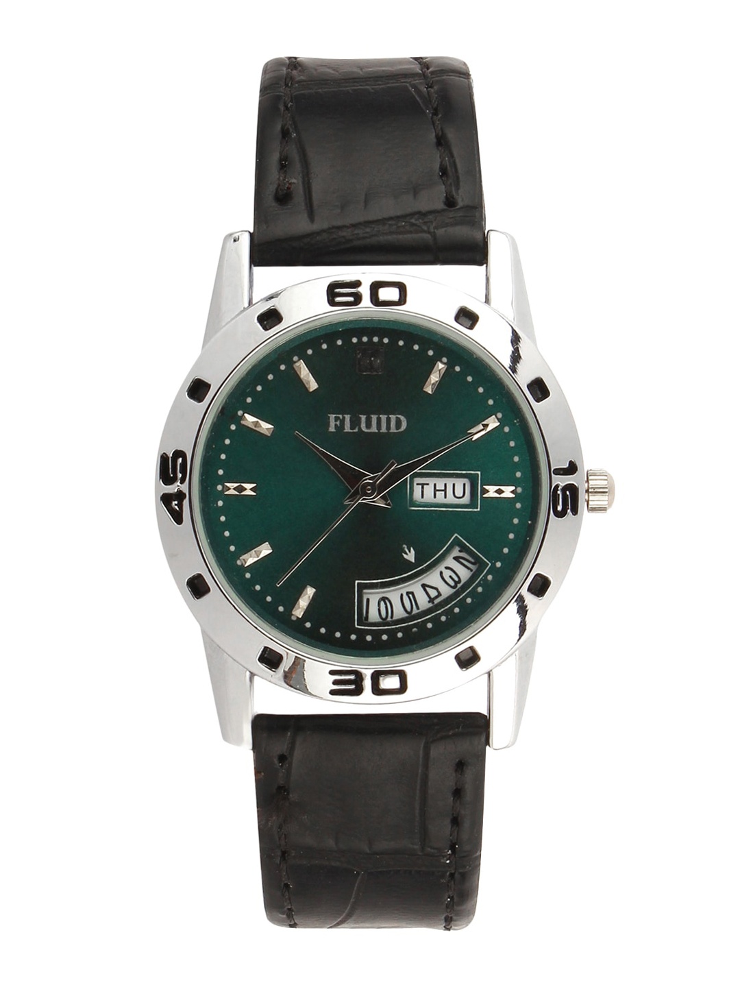 

FLUID Women Printed Dial & Leather Textured Straps Analogue Watch FL23-772L-GR01, Green