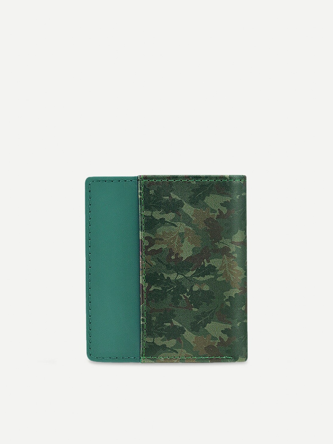 

THREADCURRY Camouflage Printed PU Two Fold Wallet, Olive