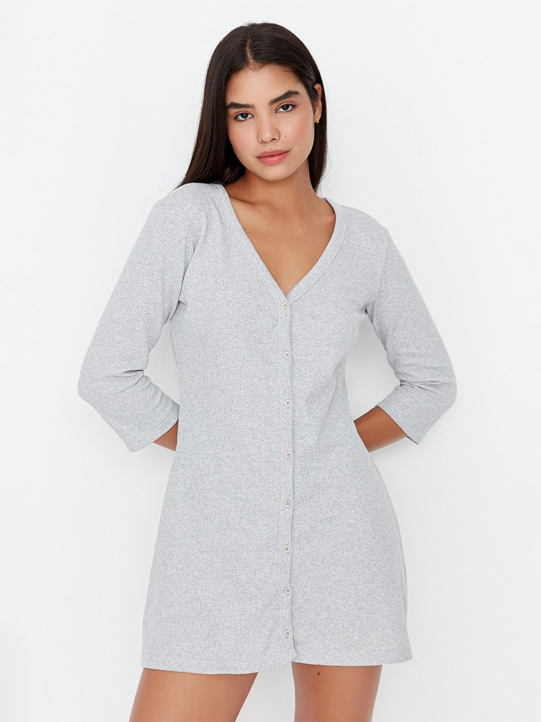 

Trendyol Shirt Mini Dress, Grey