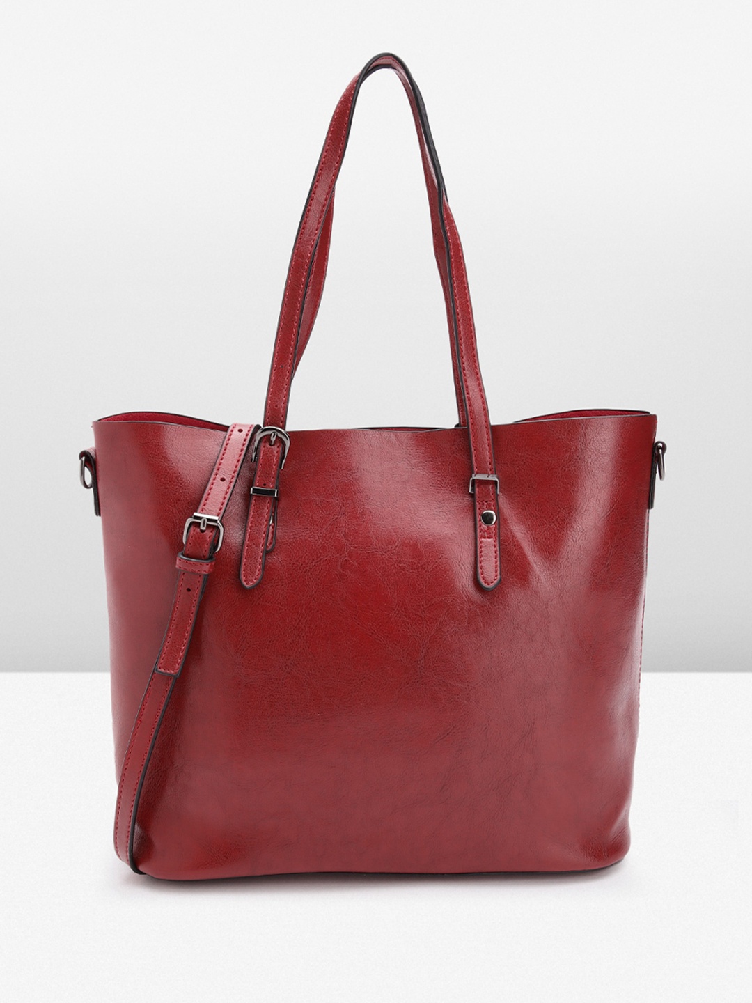 

Sasimo Oversized Structured Handheld Bag, Burgundy