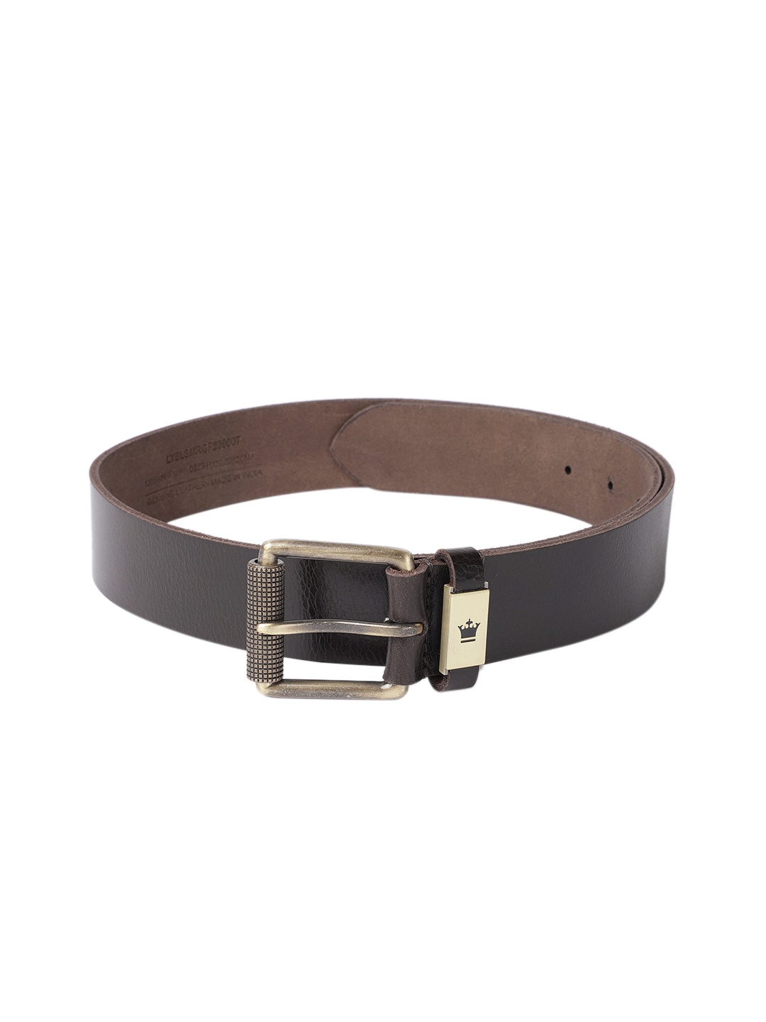 

Louis Philippe Sport Men Solid Leather Belt, Brown
