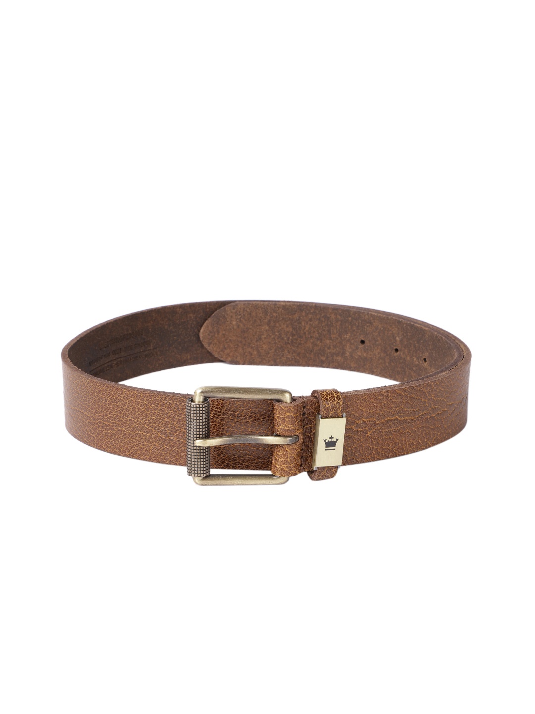 

Louis Philippe Sport Men Textured Leather Belt, Tan