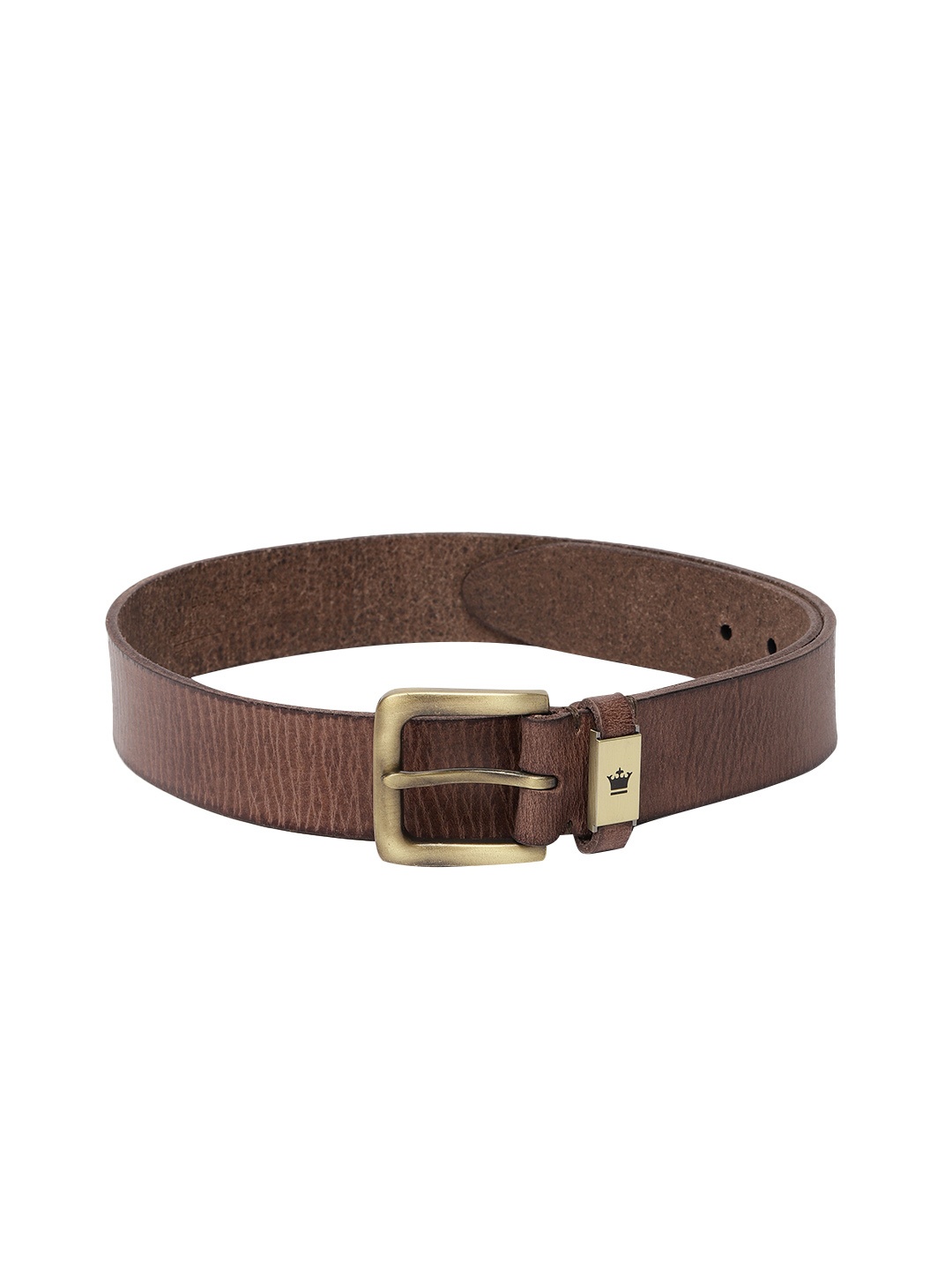 

Louis Philippe Sport Men Textured Leather Belt, Brown