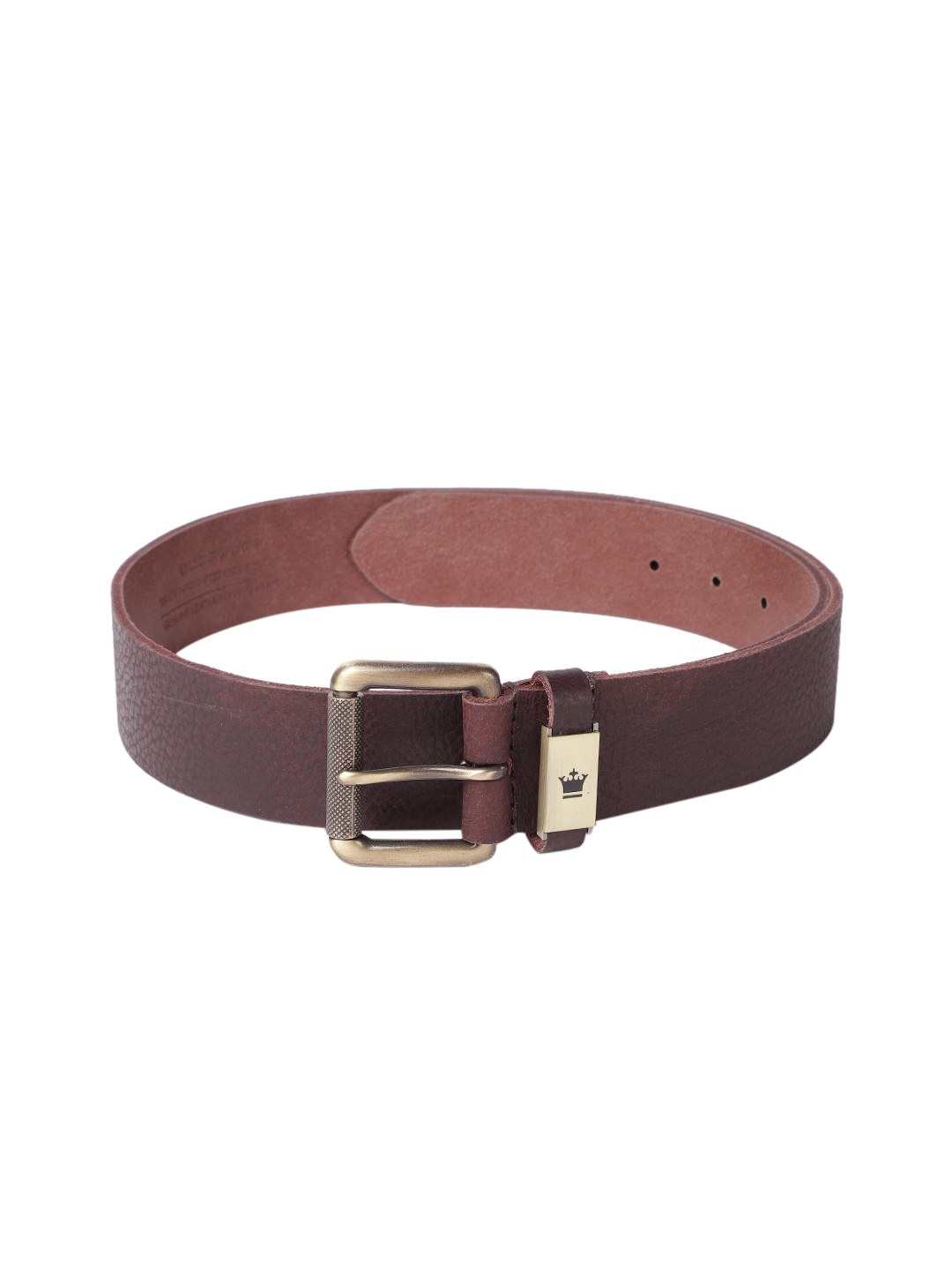 

Louis Philippe Sport Men Textured Leather Belt, Brown